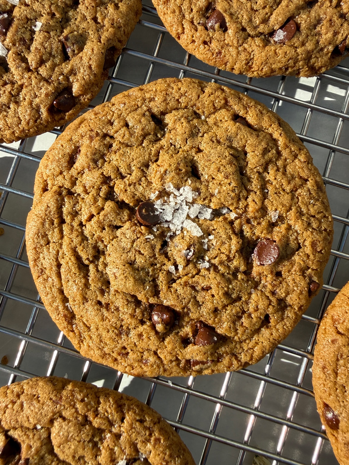Top down view of cookie.