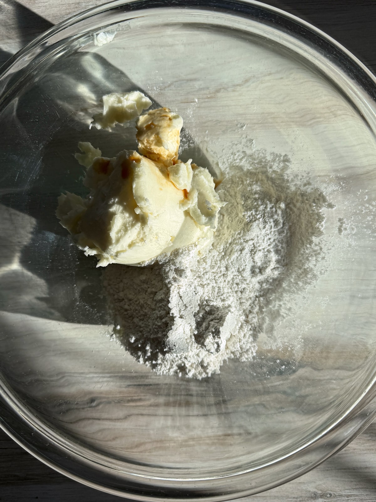 Ingredients in mixing bowl.