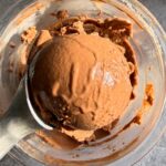 Scoop of ice cream.