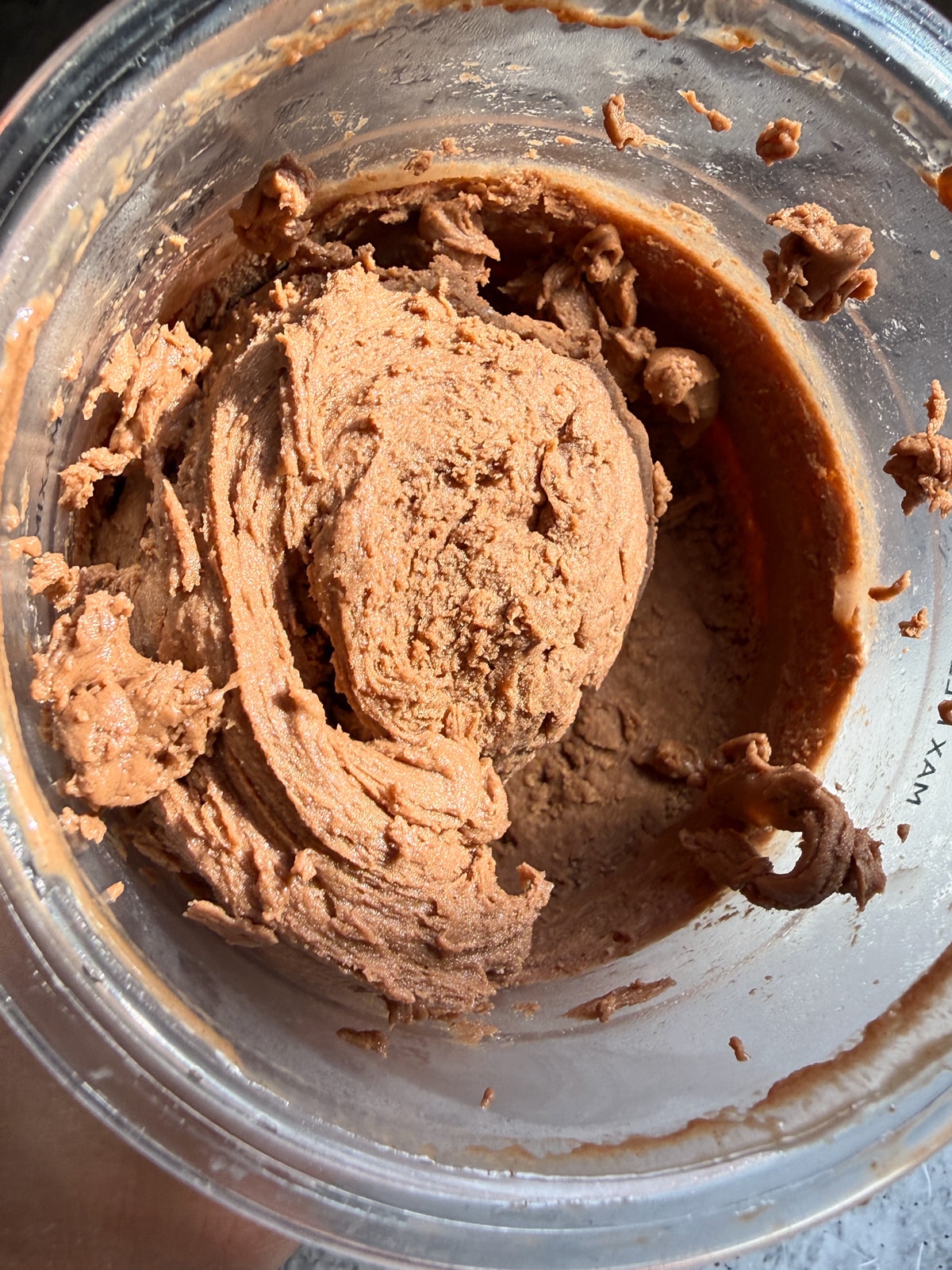 Close up of paleo chocolate avocado ice cream.