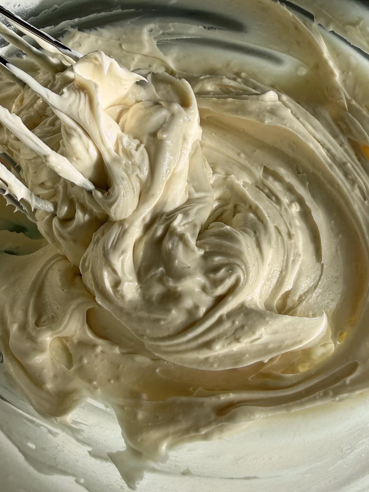 Whisked frosting.