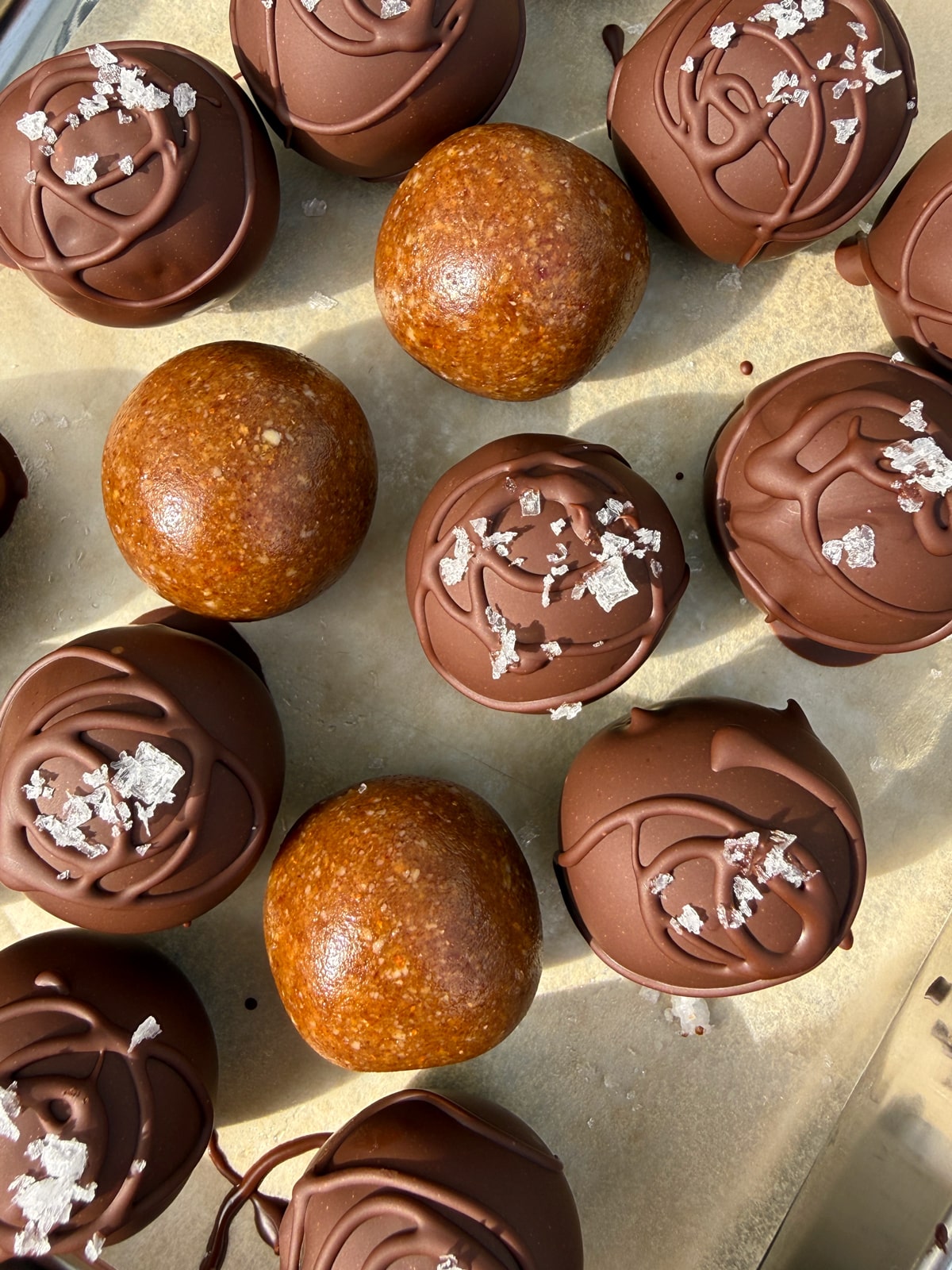 Paleo almond date balls.