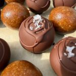 Close up of date ball.