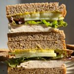 Bread used to make a sandwich.
