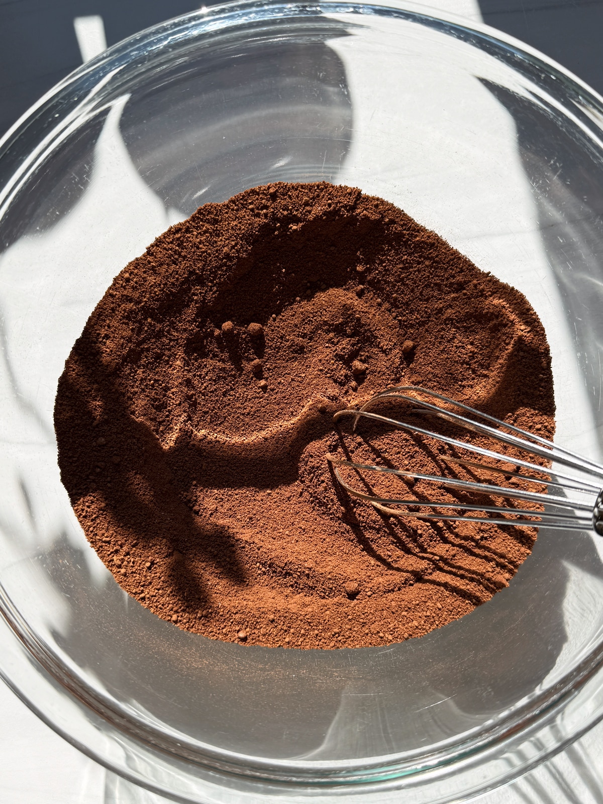 Dry ingredients in mixing bowl.
