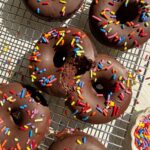 Paleo chocolate zucchini donuts.