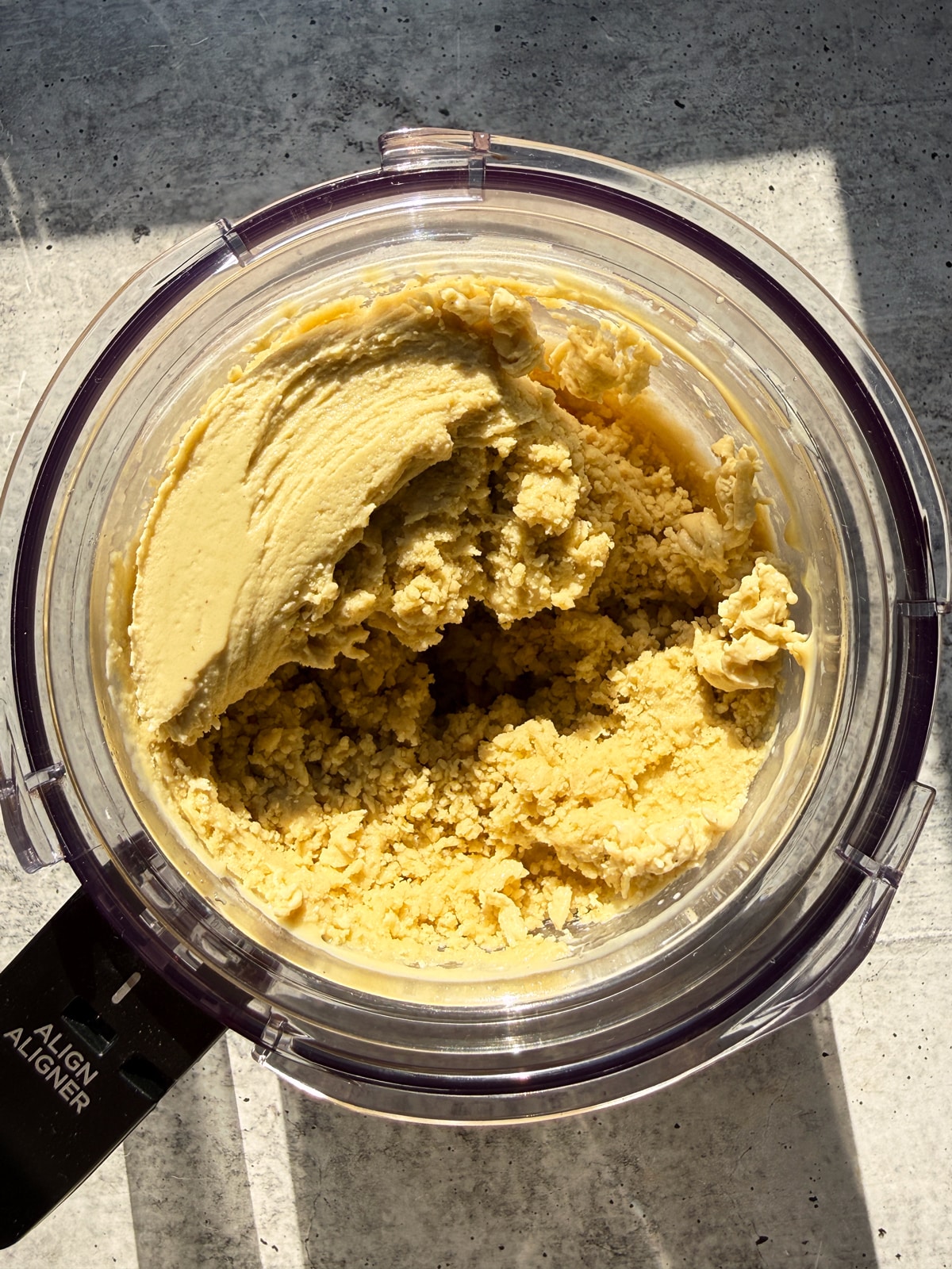 Ice cream after first blend.