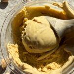 Scoop of ice cream.