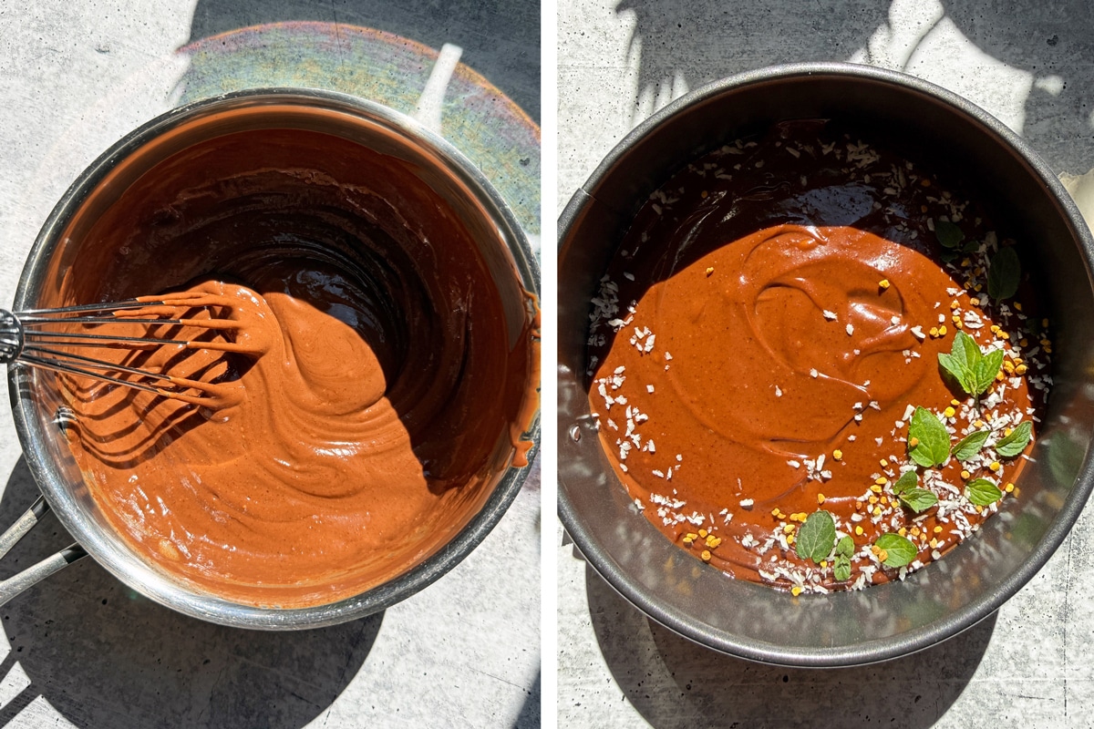 How to make the chocolate fudge filling.
