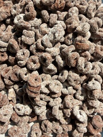 Close up of paleo muddy buddies.