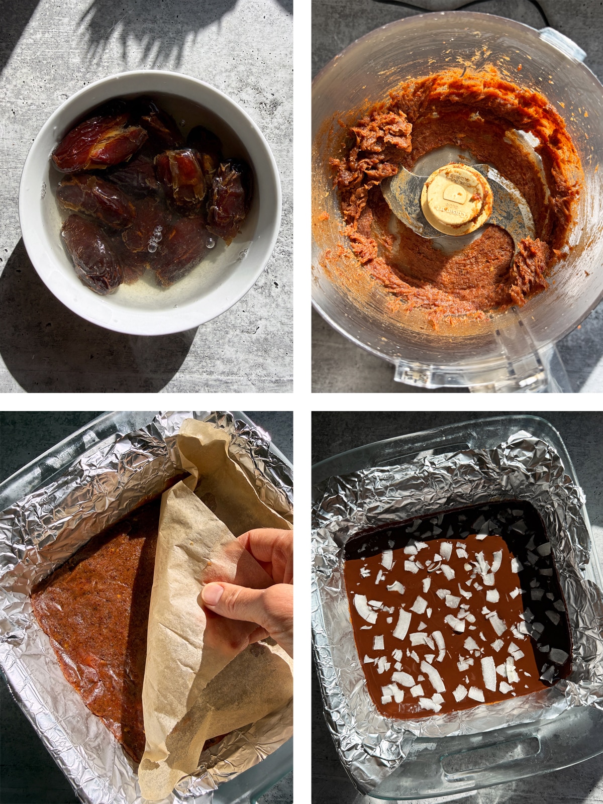 How to make the caramel and chocolate layers.