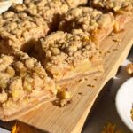 Healthy apple crumb bars.